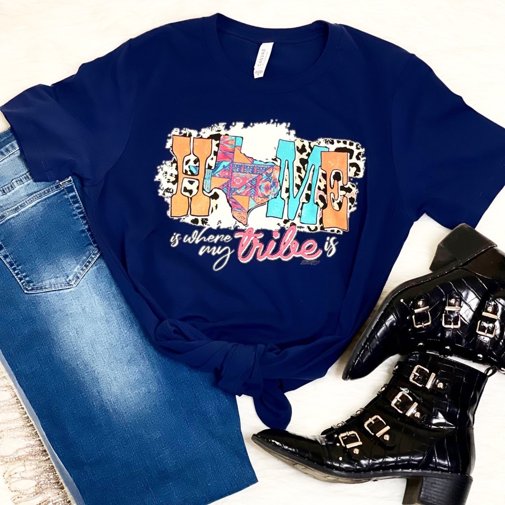 T-shirt Home is where my tribe is